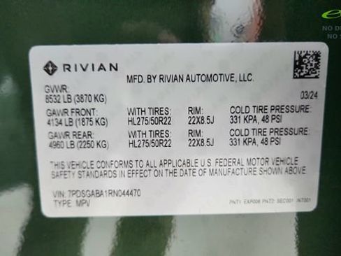 Used 2024 Rivian R1S Adventure AWD/4WD image 75