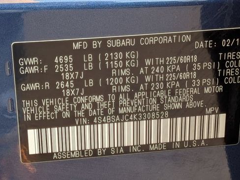 Used 2019 Subaru Outback 2.5i Limited AWD/4WD image 38