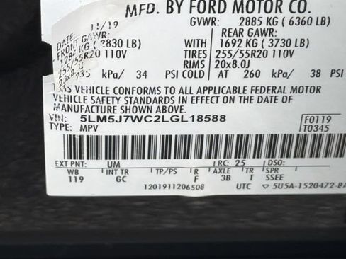 Used 2020 Lincoln Aviator Reserve w/ Elements Package Plus RWD image 32