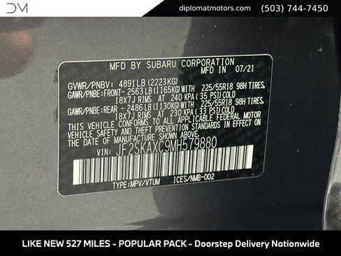 Used 2021 Subaru Forester Touring w/ Popular Package #2 AWD/4WD image 50
