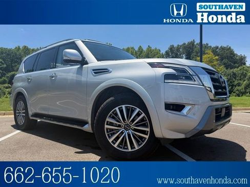 Used 2023 Nissan Armada SL w/ Captain's Chairs Package RWD image 1