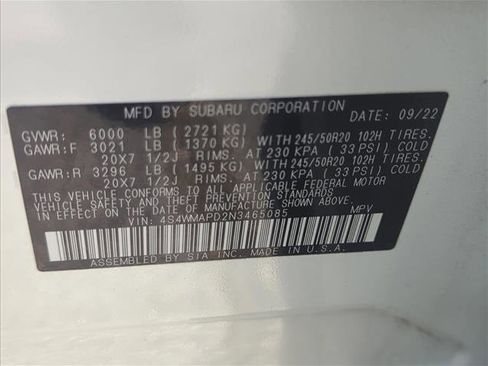 Used 2022 Subaru Ascent Limited w/ Technology Package image 30