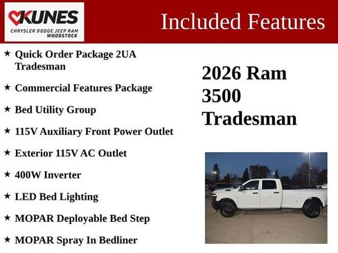 New 2026 RAM 3500 Tradesman w/ Bed Utility Group image 3