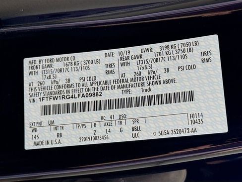 Used 2020 Ford F150 Raptor w/ Equipment Group 801A Mid image 29