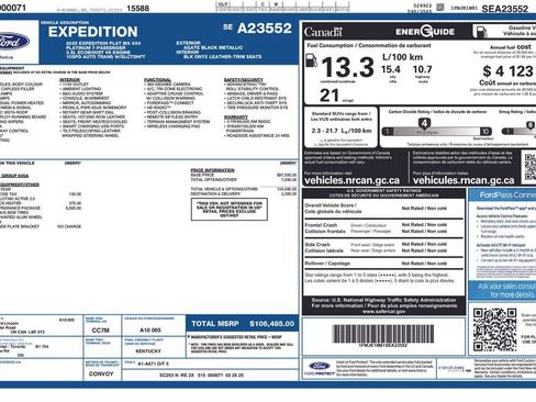 Used 2025 Ford Expedition Max Platinum w/ Stealth Appearance Package AWD/4WD image 3