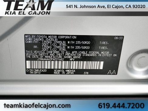 Used 2023 Toyota bZ4X Limited w/ Weather Package image 38