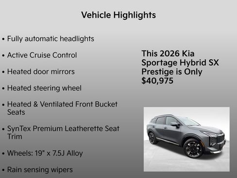 New 2026 Kia Sportage SX Prestige image 10
