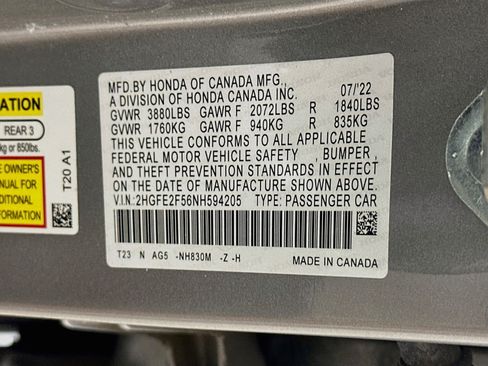 Used 2022 Honda Civic Sport image 12