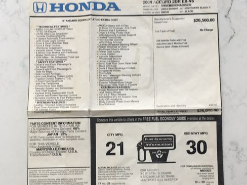 Used 2004 Honda Accord EX image 30