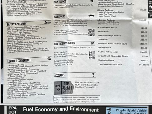 Used 2021 Volvo XC90 T8 Inscription image 33