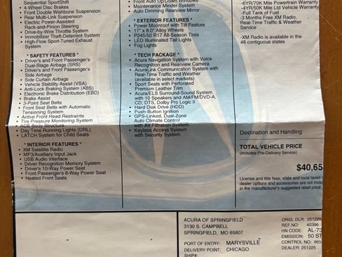 Used 2014 Acura TL w/ Technology Package image 17