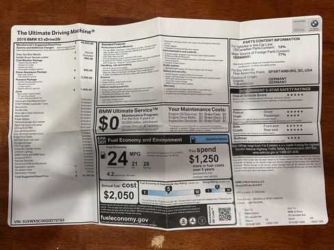 Used 2016 BMW X3 xDrive28i image 29