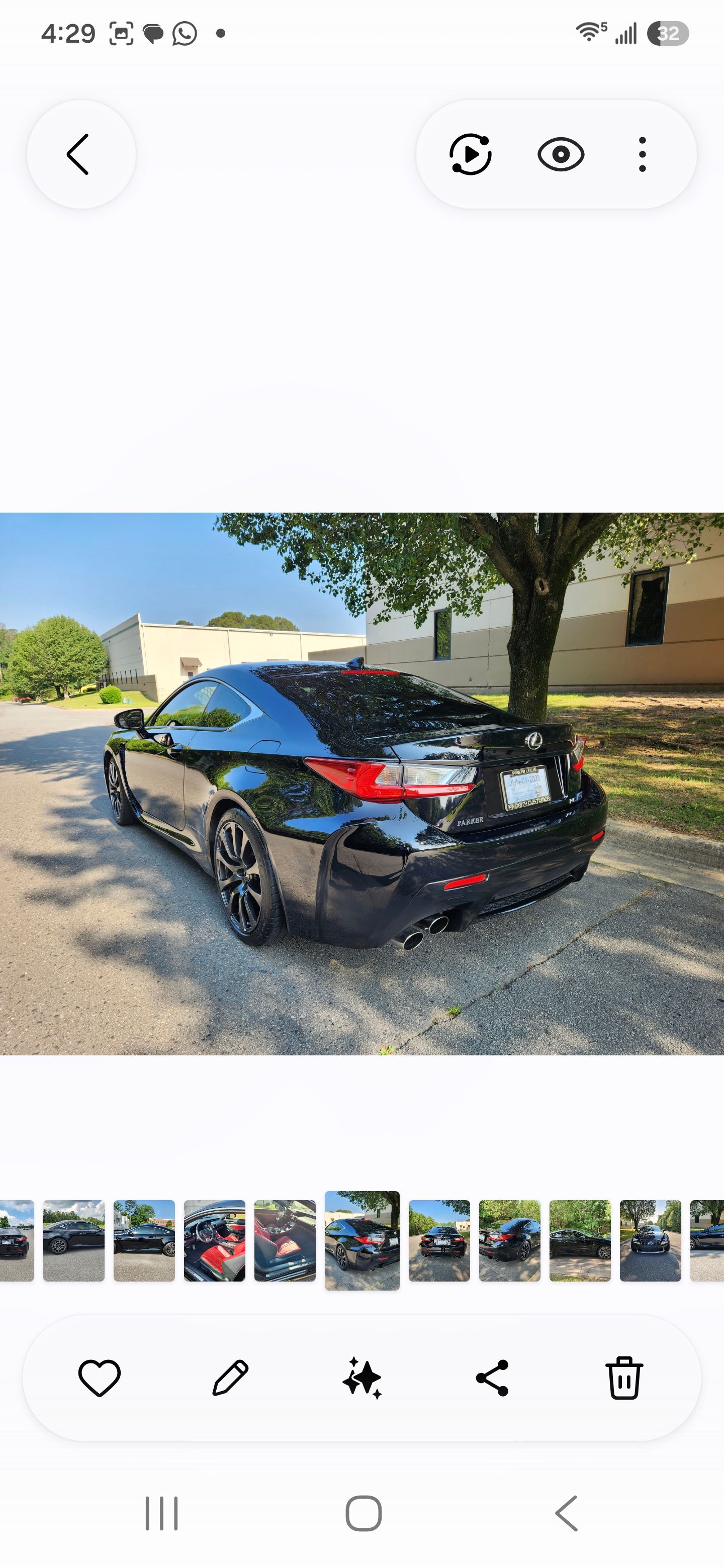 Used 2015 Lexus RC F w/ Premium Package RWD image 8