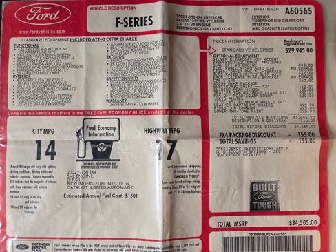 Used 2002 Ford F150 4x4 SuperCab image 17