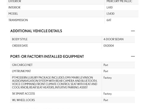 Used 2004 Lexus LS 430 image 28