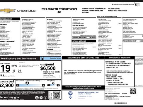 Used 2023 Chevrolet Corvette Stingray Coupe 2D w/ Z51 Performance Package image 15