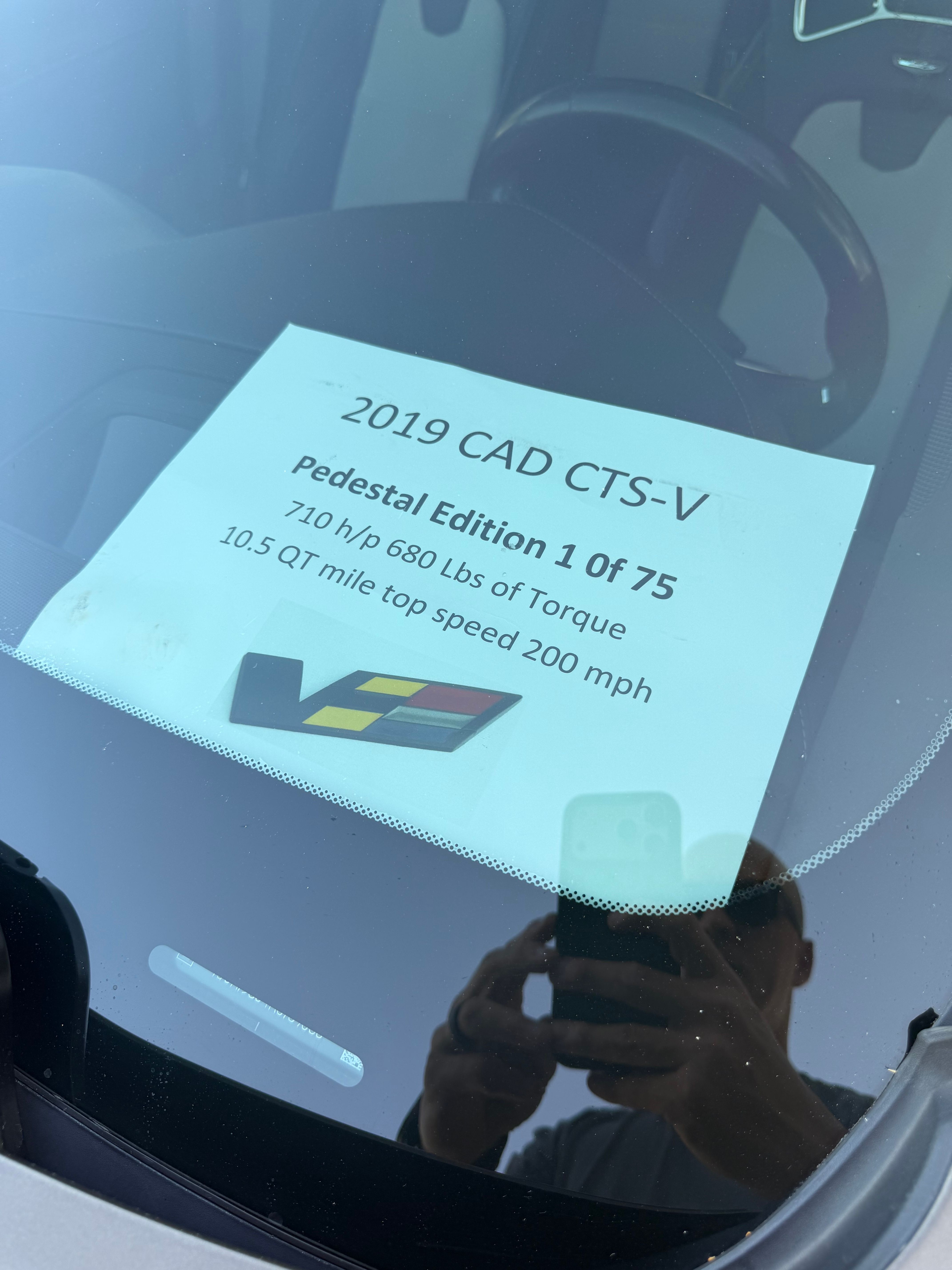 Used 2019 Cadillac CTS V w/ Pedestal Edition RWD image 29