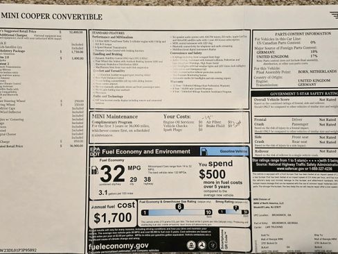 Used 2023 MINI Cooper Cooper Convertible 2D w/ Signature Upholstery Package image 19