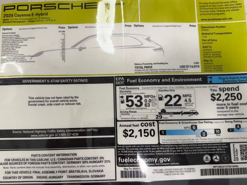 Used 2026 Porsche Cayenne E-Hybrid image 7