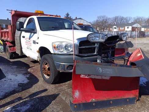 Used 2007 Dodge Ram 3500 Truck 4x4 Regular Cab DRW w/ HD Snow Plow Prep Group image 1