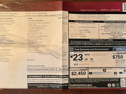 Used 2014 Jaguar F-TYPE Convertible image 28