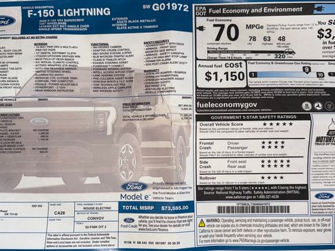 Used 2025 Ford F150 Lightning Flash w/ Max Trailer Tow Package image 14