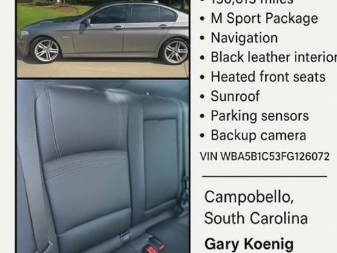 Used 2015 BMW 535i Sedan image 6