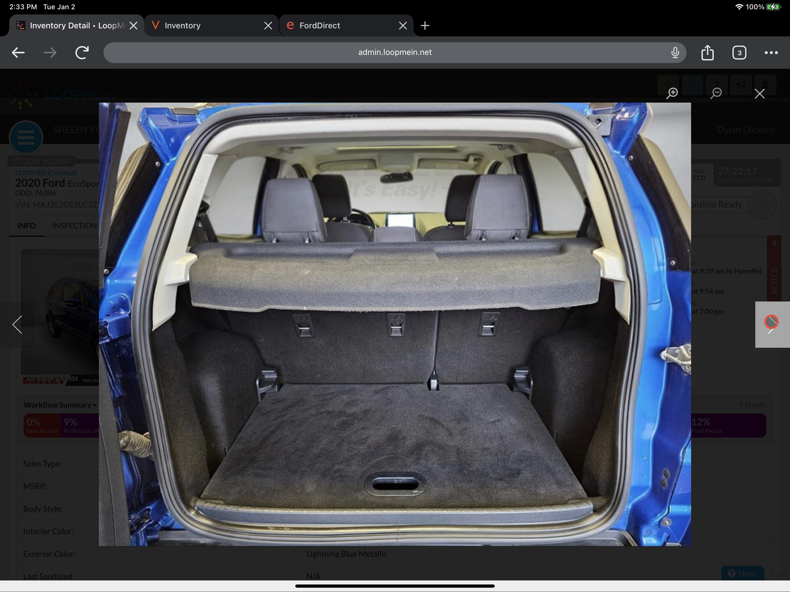 Used 2020 Ford EcoSport SE FWD image 11