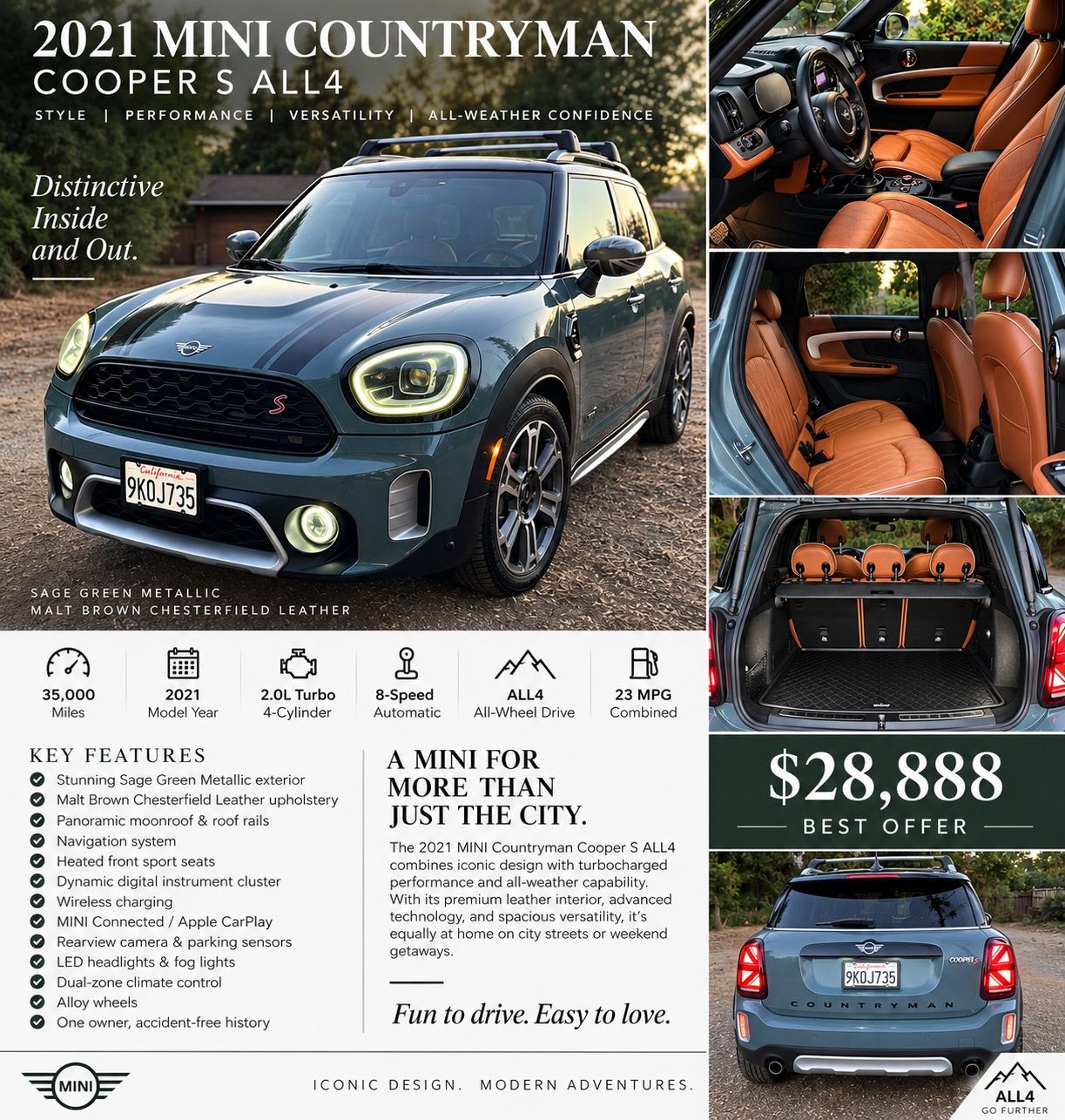 Used 2021 MINI Cooper Countryman S w/ Driver Assistance Package AWD/4WD image 4
