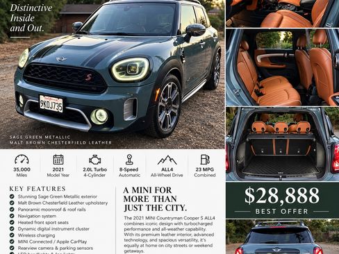 Used 2021 MINI Cooper Countryman S w/ Driver Assistance Package AWD/4WD image 4