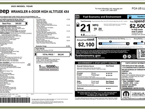 Used 2023 Jeep Wrangler Unlimited Sahara image 19