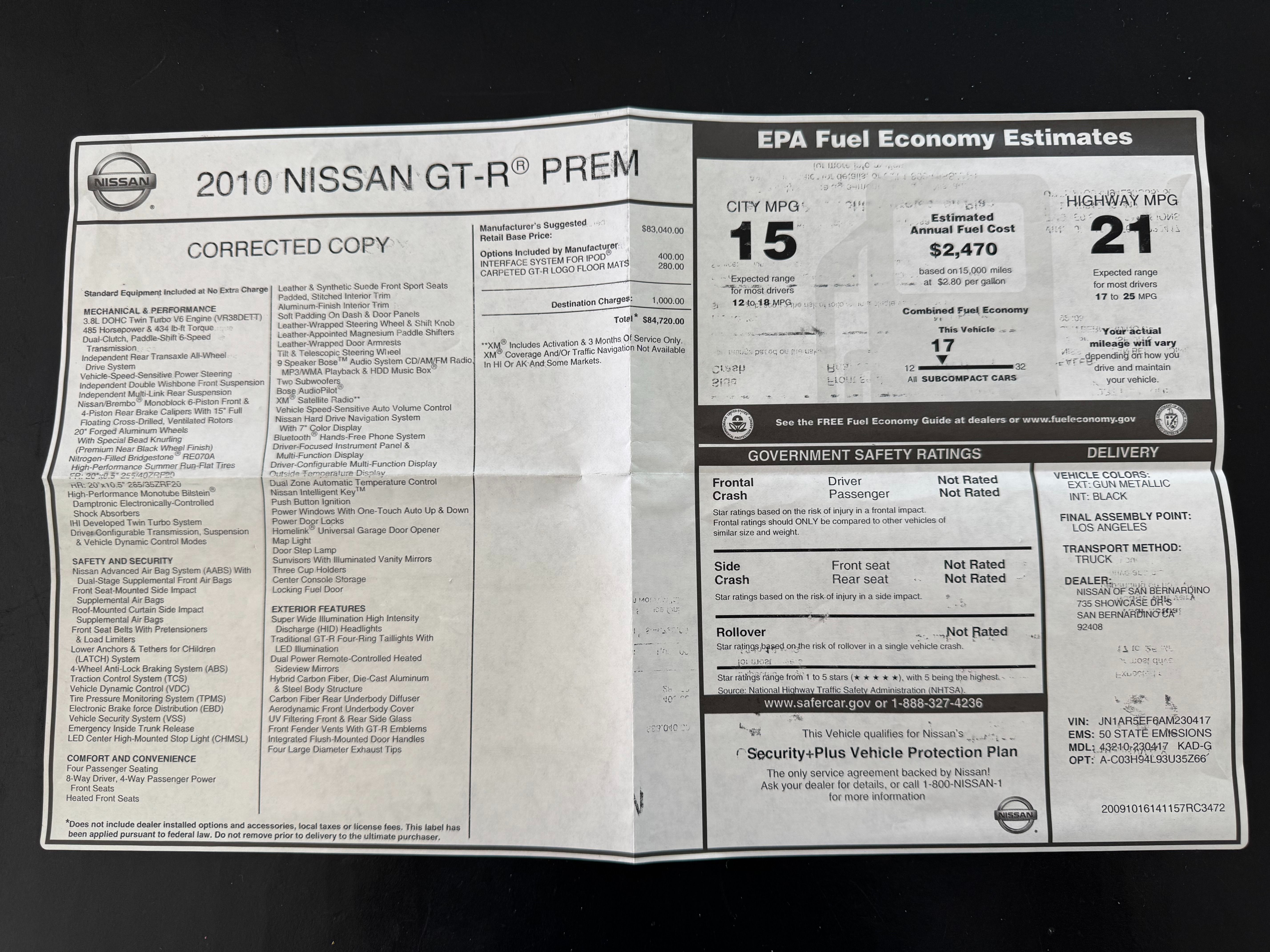 Used 2010 Nissan GT-R Premium AWD/4WD image 1