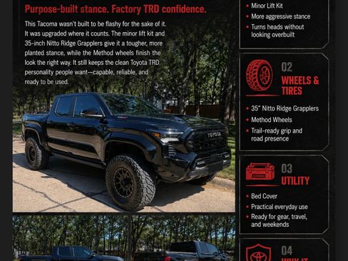 Used 2024 Toyota Tacoma TRD Pro AWD/4WD image 2