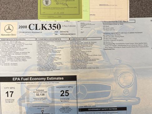 Used 2008 Mercedes-Benz CLK 350 Cabriolet image 9