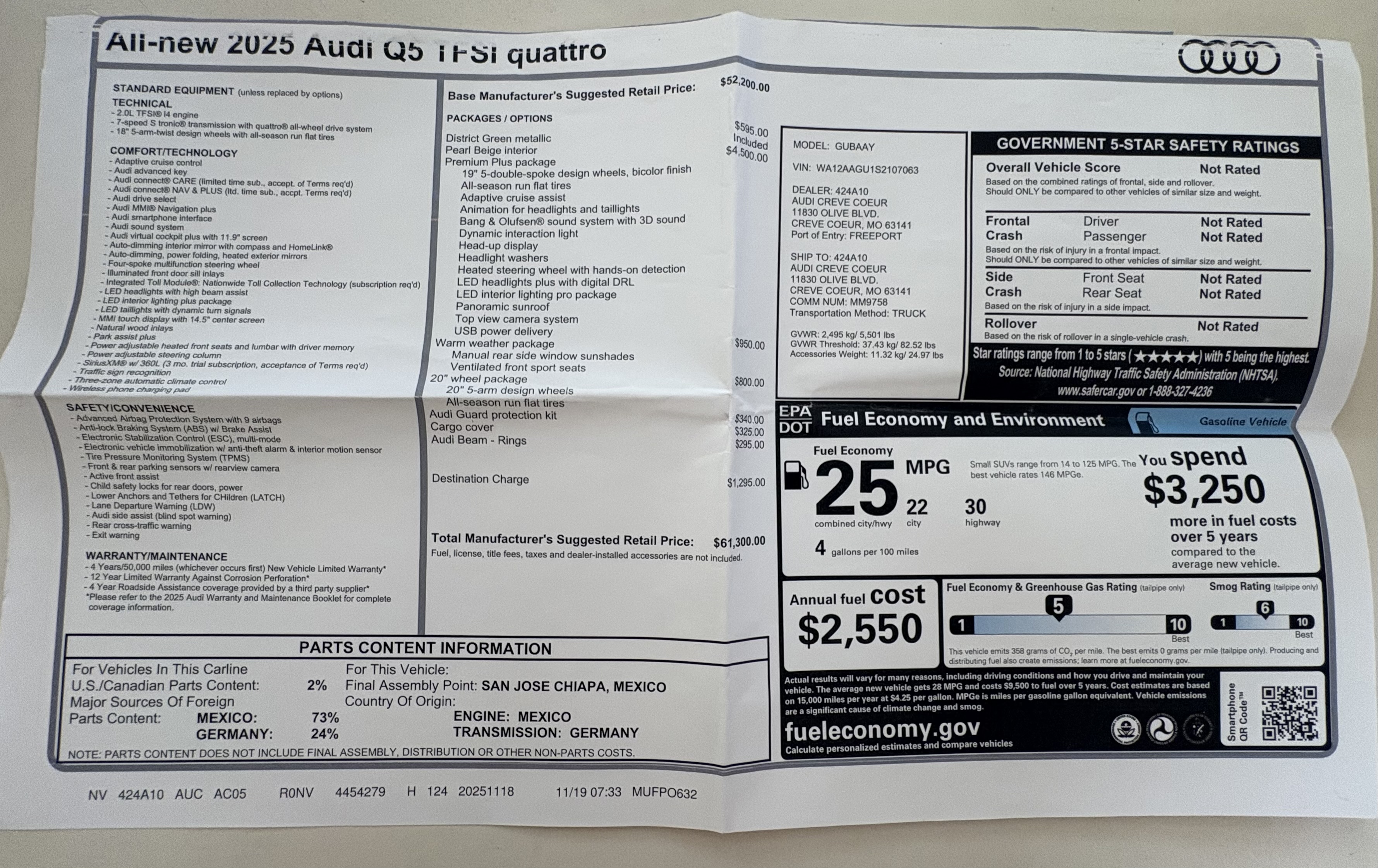Used 2025 Audi Q5 Premium Plus AWD/4WD image 10
