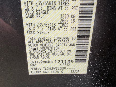 Used 2016 Nissan Murano S w/ Cargo Package image 14