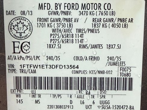 Used 2013 Ford F150 XLT w/ Luxury Equipment Group image 12