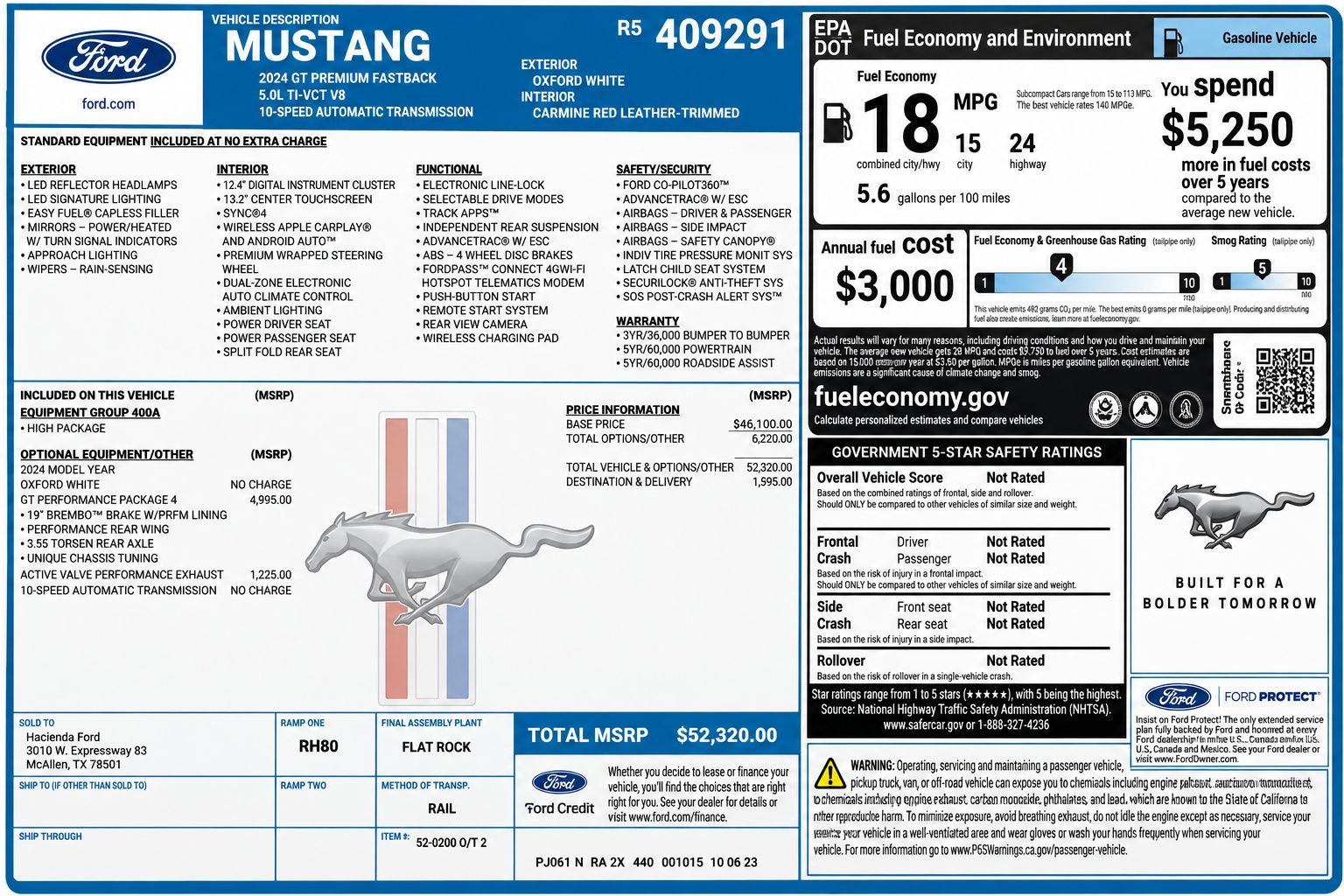 Used 2024 Ford Mustang GT Premium RWD image 2