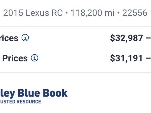 Used 2015 Lexus RC F w/ Premium Package image 13