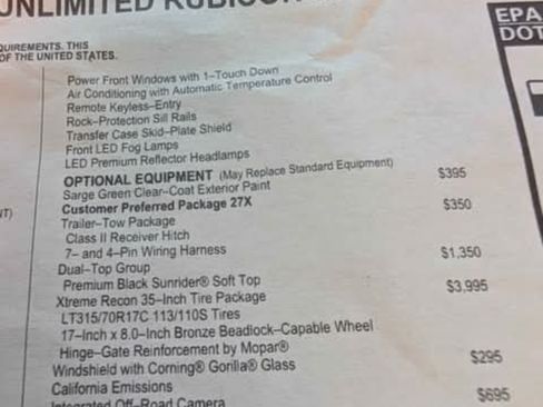 Used 2022 Jeep Wrangler Unlimited Rubicon w/ Xtreme Recon 35" Tire Package image 15