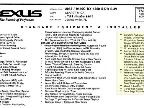 Used 2013 Lexus RX 450h FWD image 32