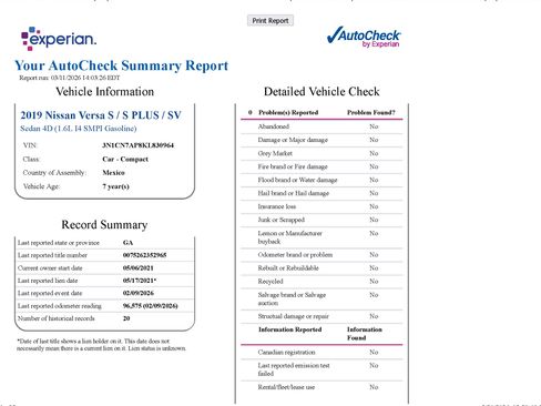 Used 2019 Nissan Versa S Plus image 13