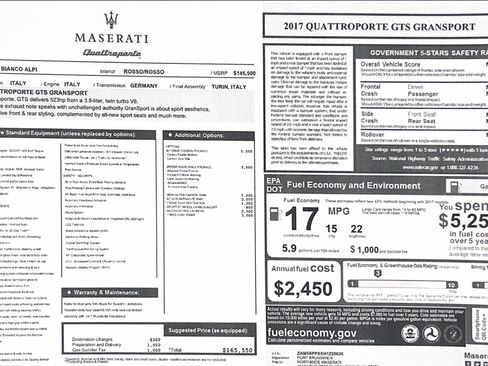 Used 2017 Maserati Quattroporte GTS GranSport image 6