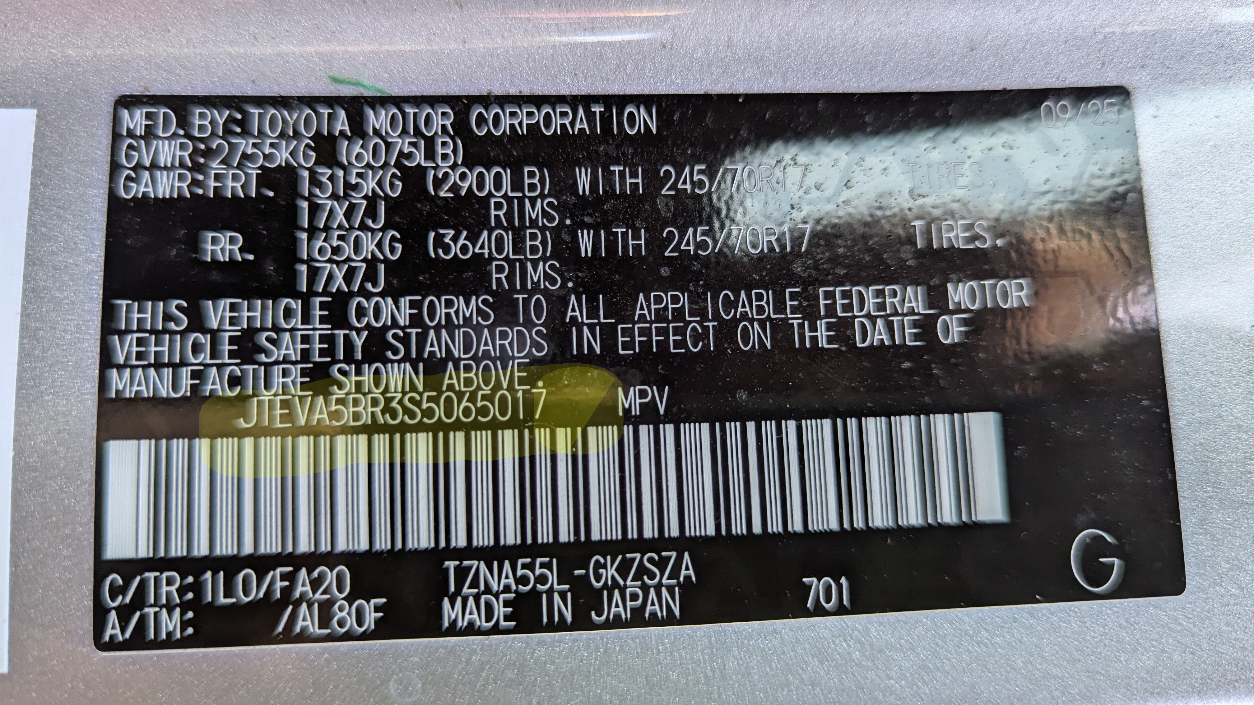 Used 2025 Toyota 4Runner SR5 AWD/4WD image 18