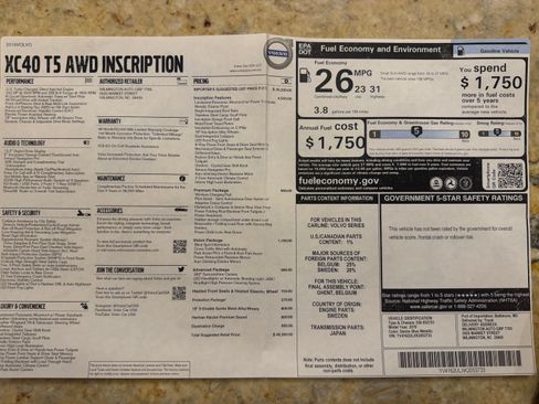 Used 2019 Volvo XC40 T5 Inscription image 11