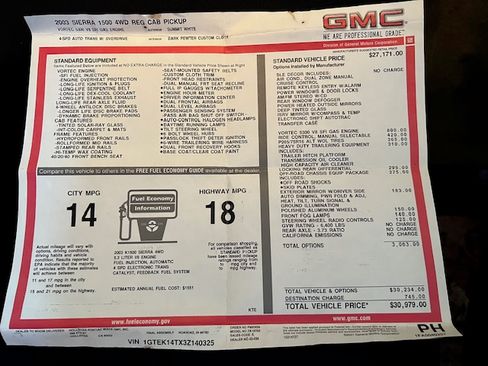 Used 2003 GMC Sierra 1500 SLE w/ Suspension Package, Off-Road image 17