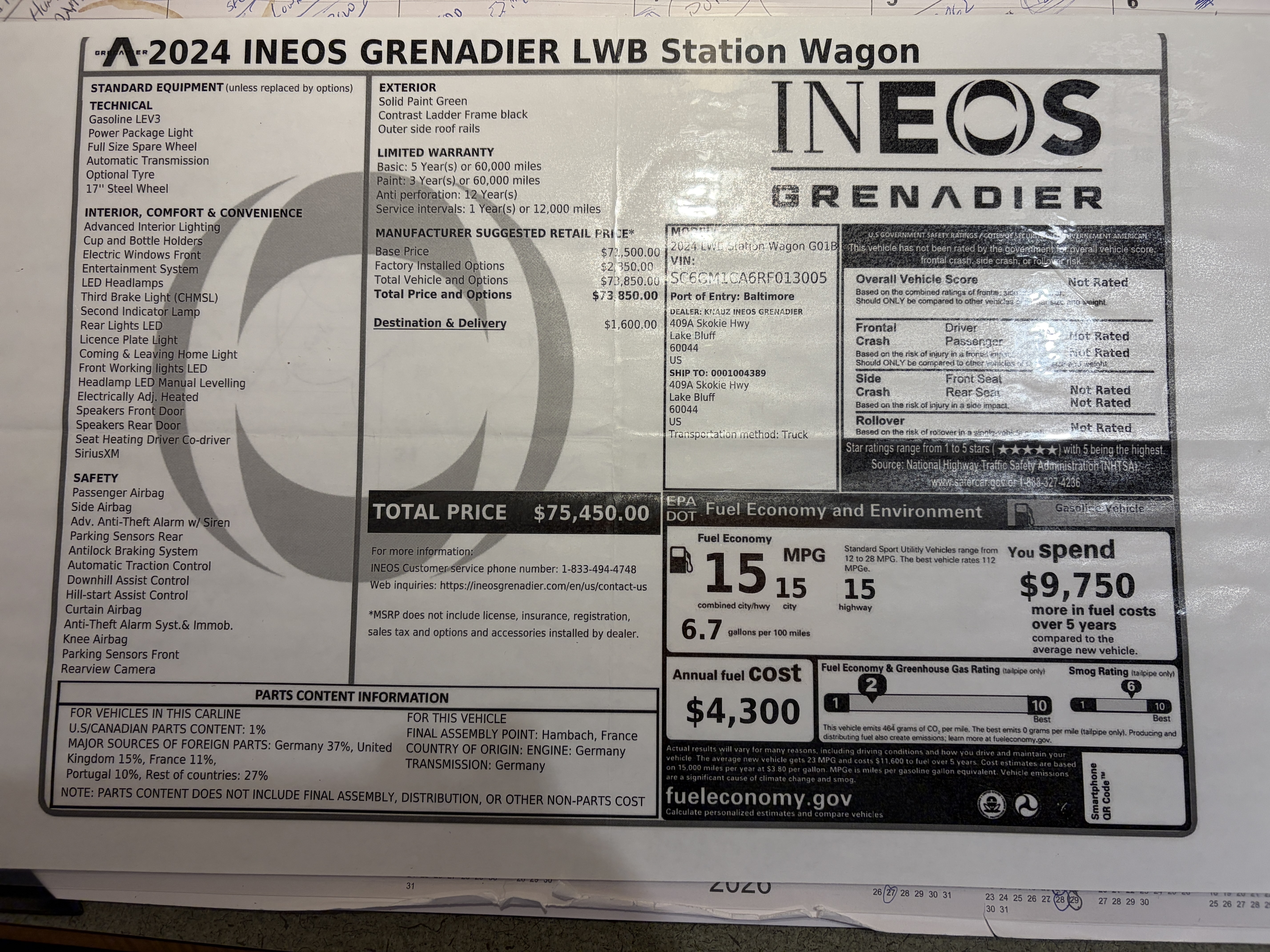Used 2024 INEOS Grenadier Station Wagon AWD/4WD image 14