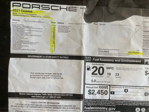 Used 2021 Porsche Cayenne AWD/4WD image 8
