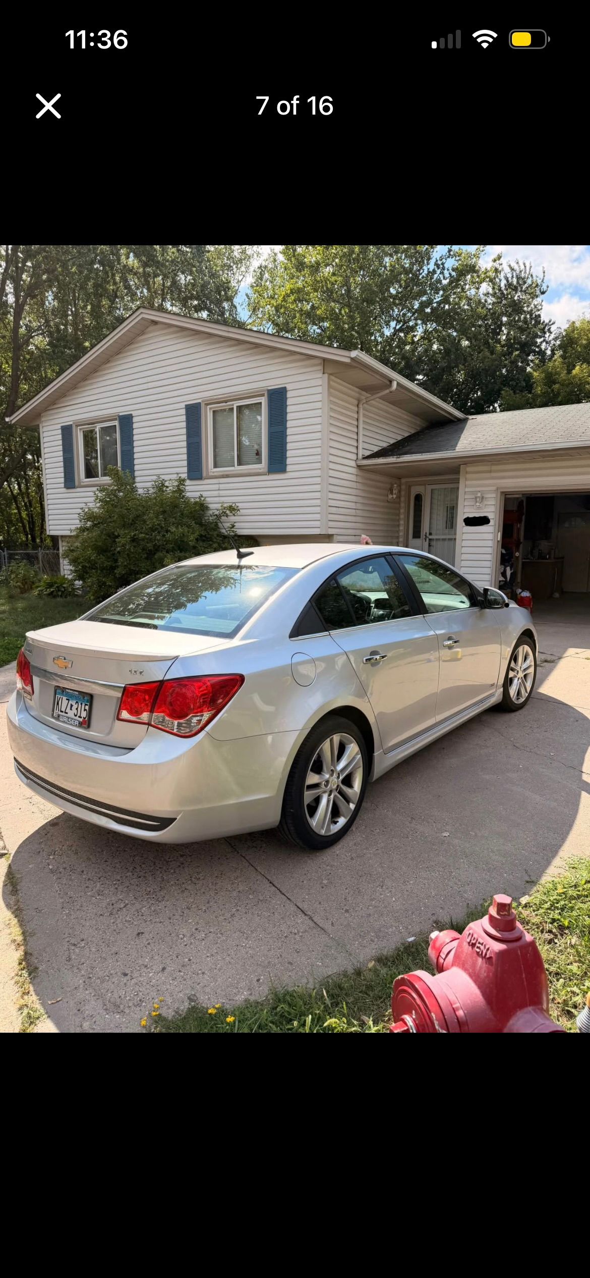 Used 2014 Chevrolet Cruze LTZ w/ RS Package FWD image 5
