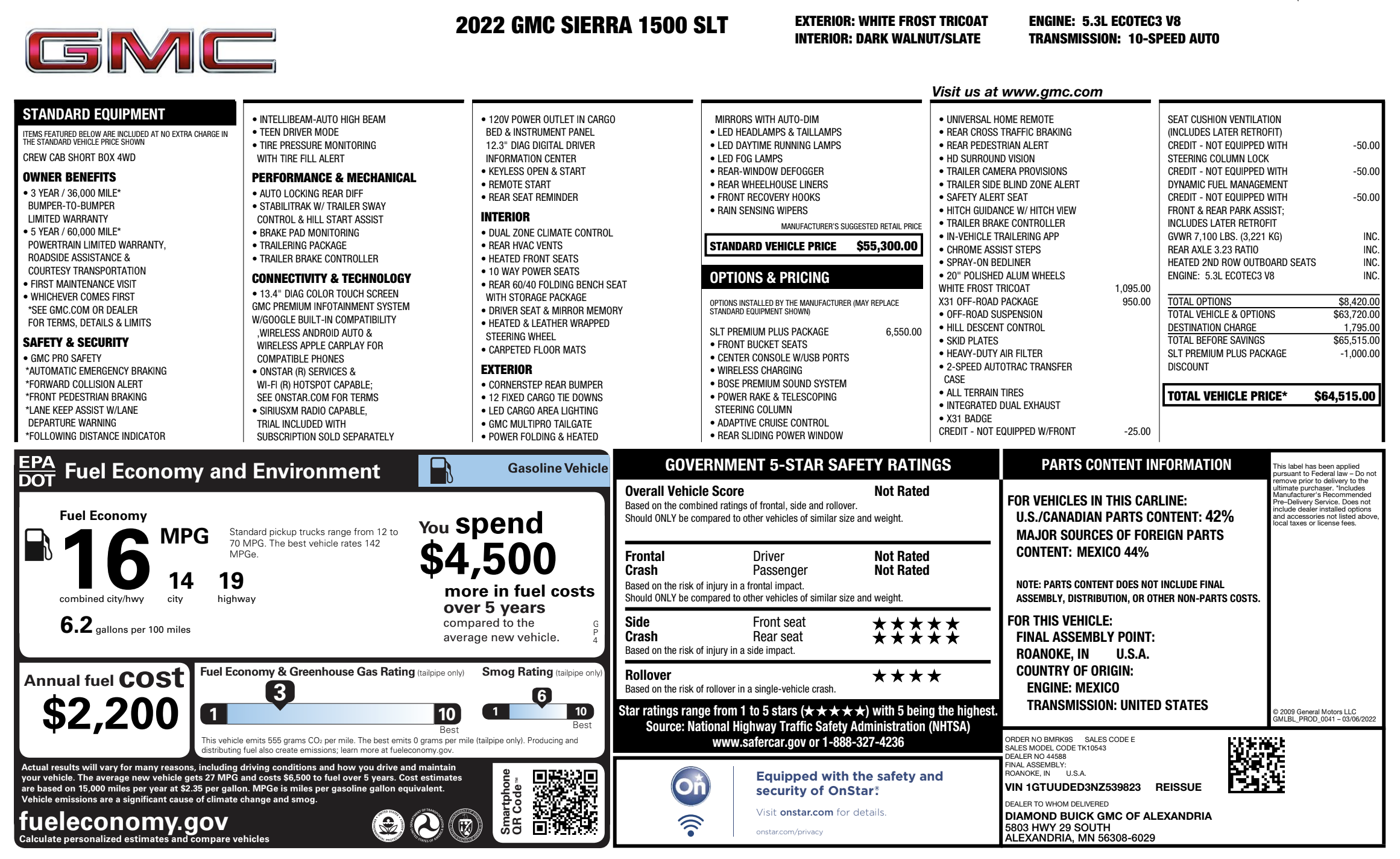 Used 2022 GMC Sierra 1500 SLT w/ SLT Premium Plus Package AWD/4WD image 23